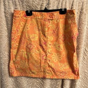 ⚠️🎁3 for $35🎁⚠️ Orange Paisley skirt, size medium
